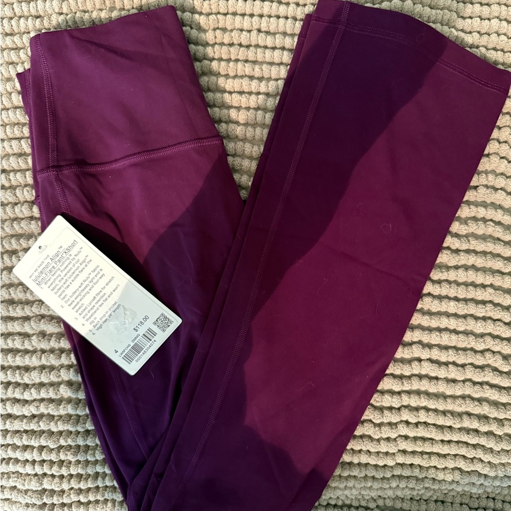 Lululemon Align High-Rise Mini Flare Pant 28” size 4 NWT Dramatic Magenta - Picture 10 of 10